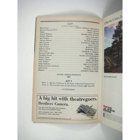 The Crucible Playbill 1991 Belasco Theatre Martin Sheen Michael York John Beal - Picture 6 of 8